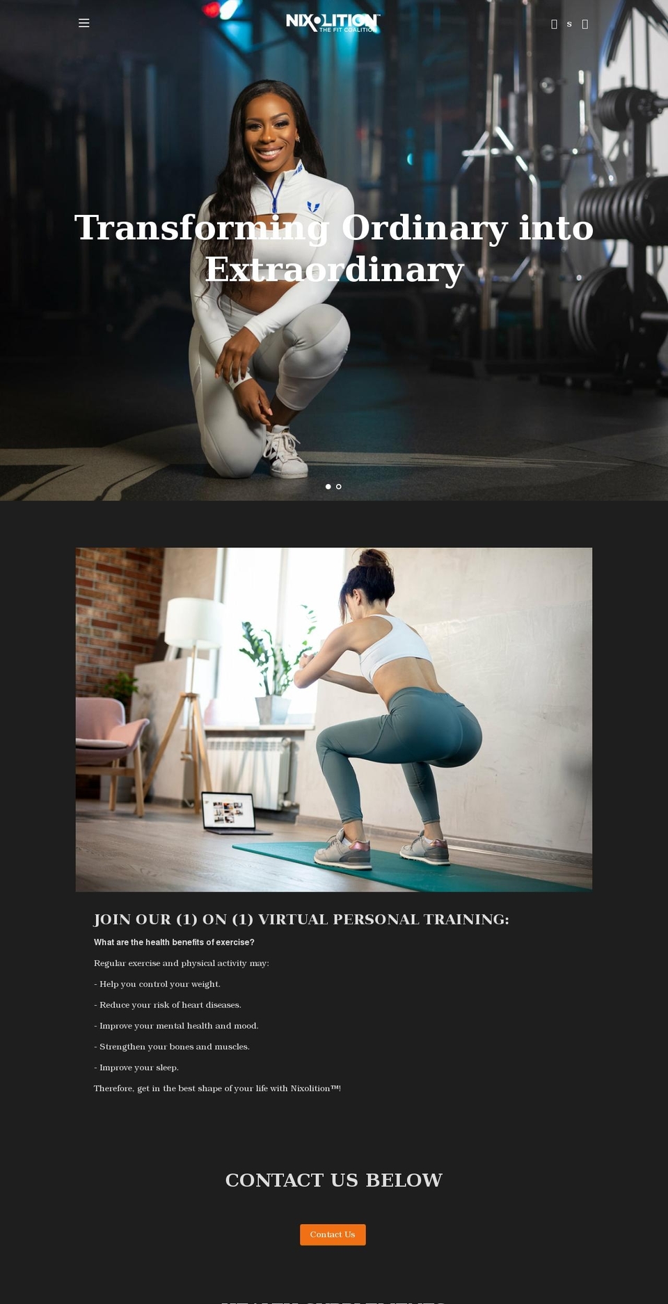 thenixolition.com shopify website screenshot