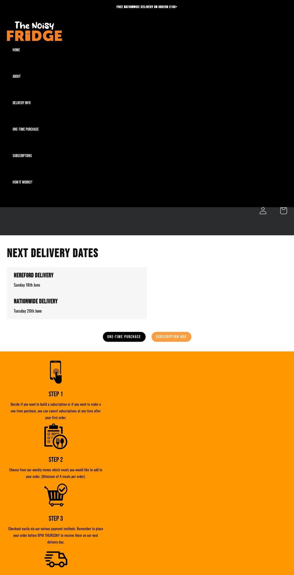 thenoisyfridge.com shopify website screenshot