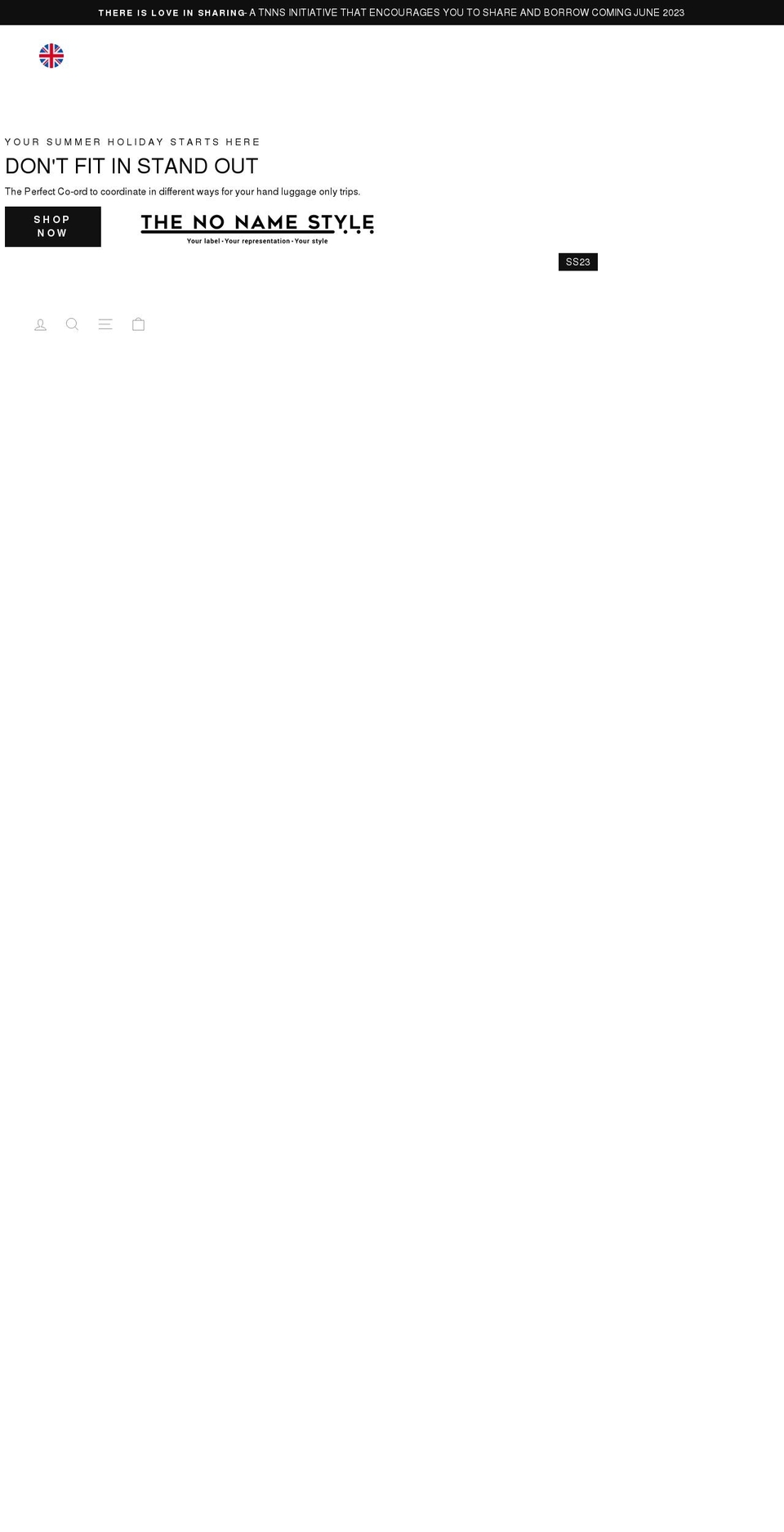 thenonamestyle.com shopify website screenshot