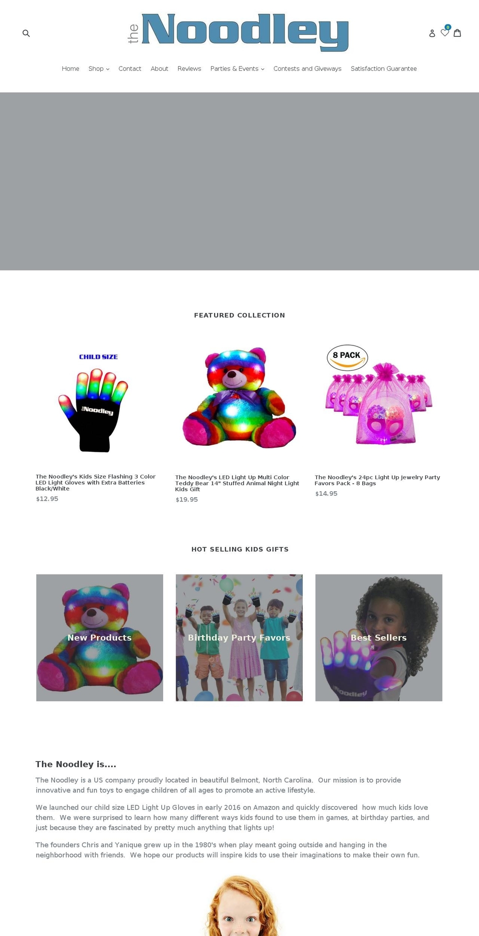 thenoodley.com — Shopify storefront screenshot