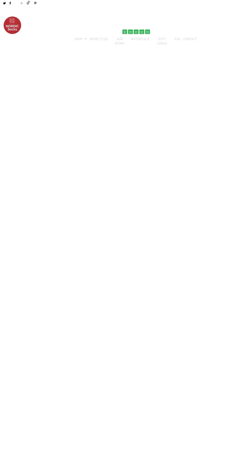 thenordicsocks.com shopify website screenshot