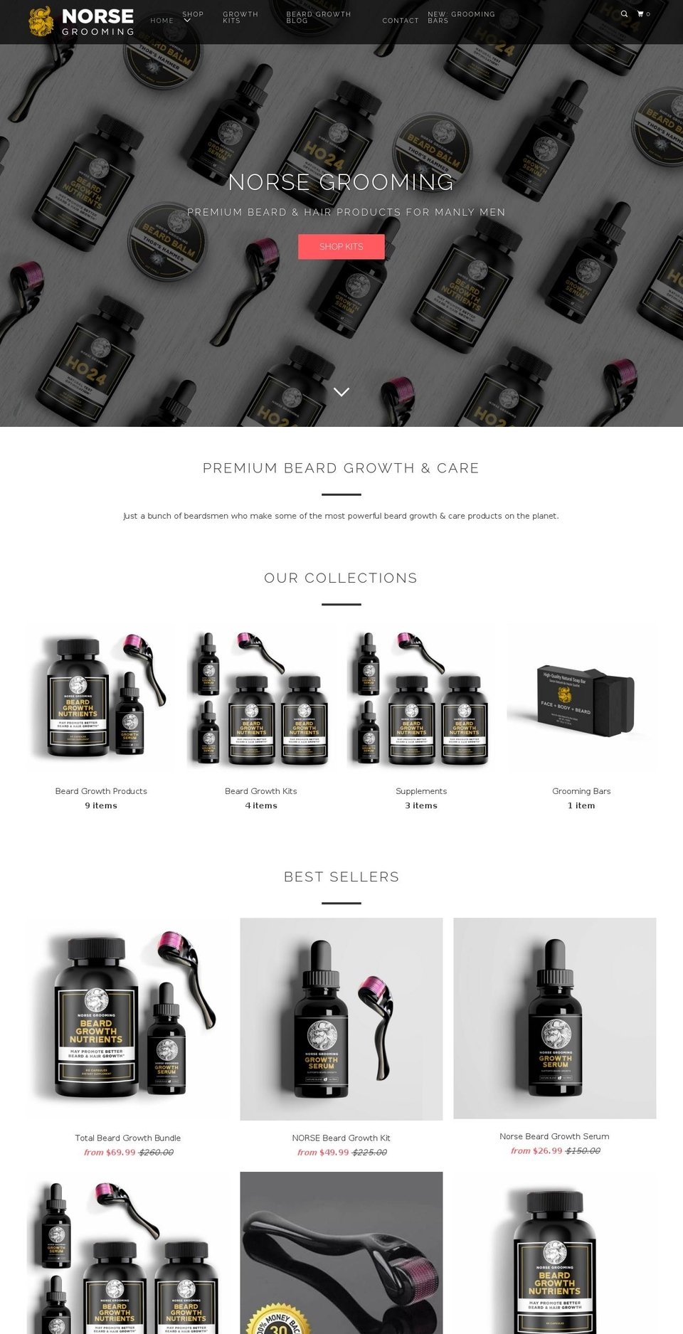thenorsegrooming.com shopify website screenshot