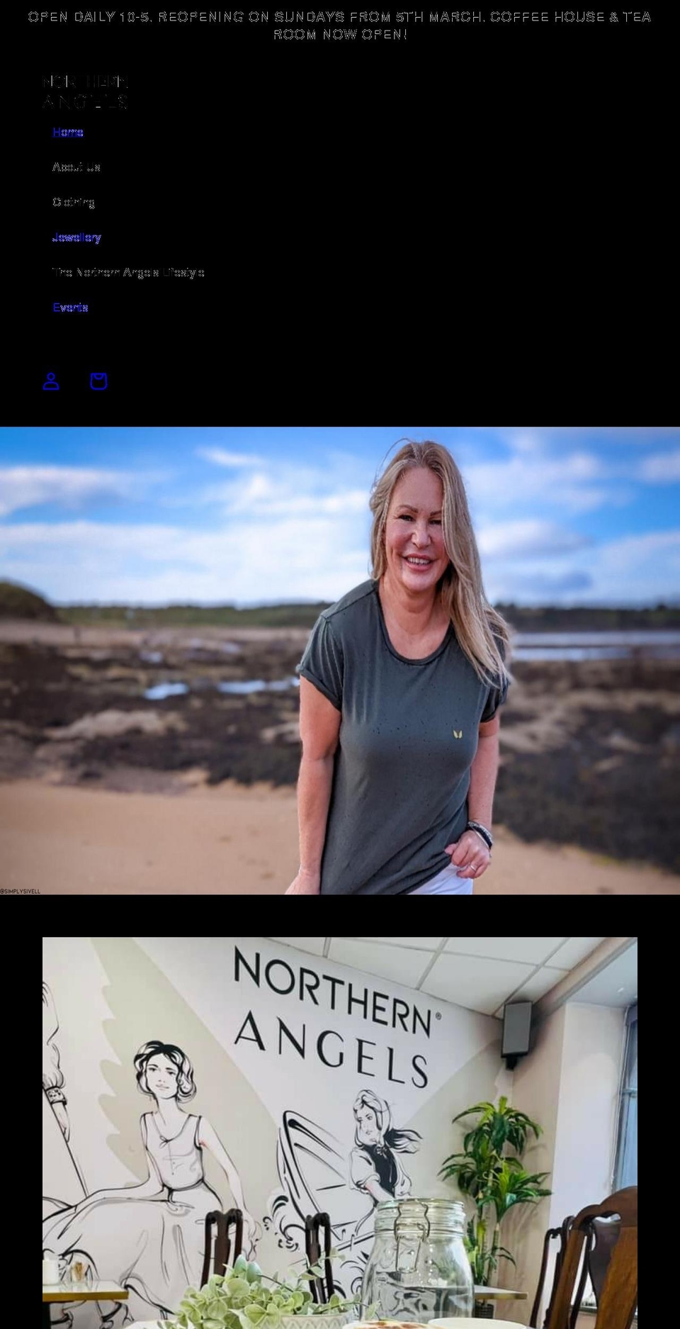 thenorthernangels.co.uk shopify website screenshot