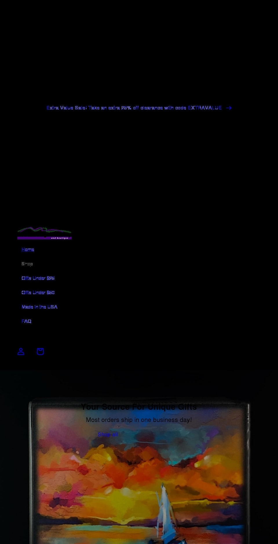 thenorthernlightsgallery.com shopify website screenshot