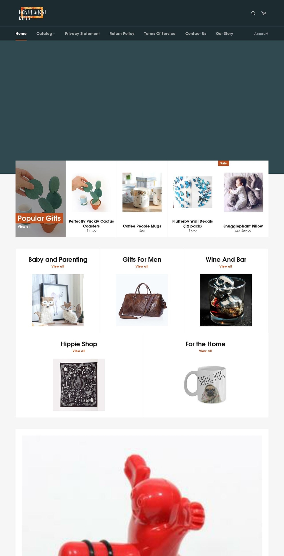 thenorthshoreonline.com — Shopify storefront screenshot
