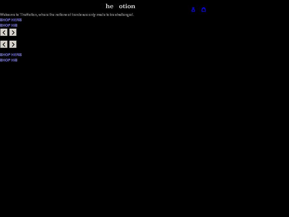 thenotion.com.au shopify website screenshot