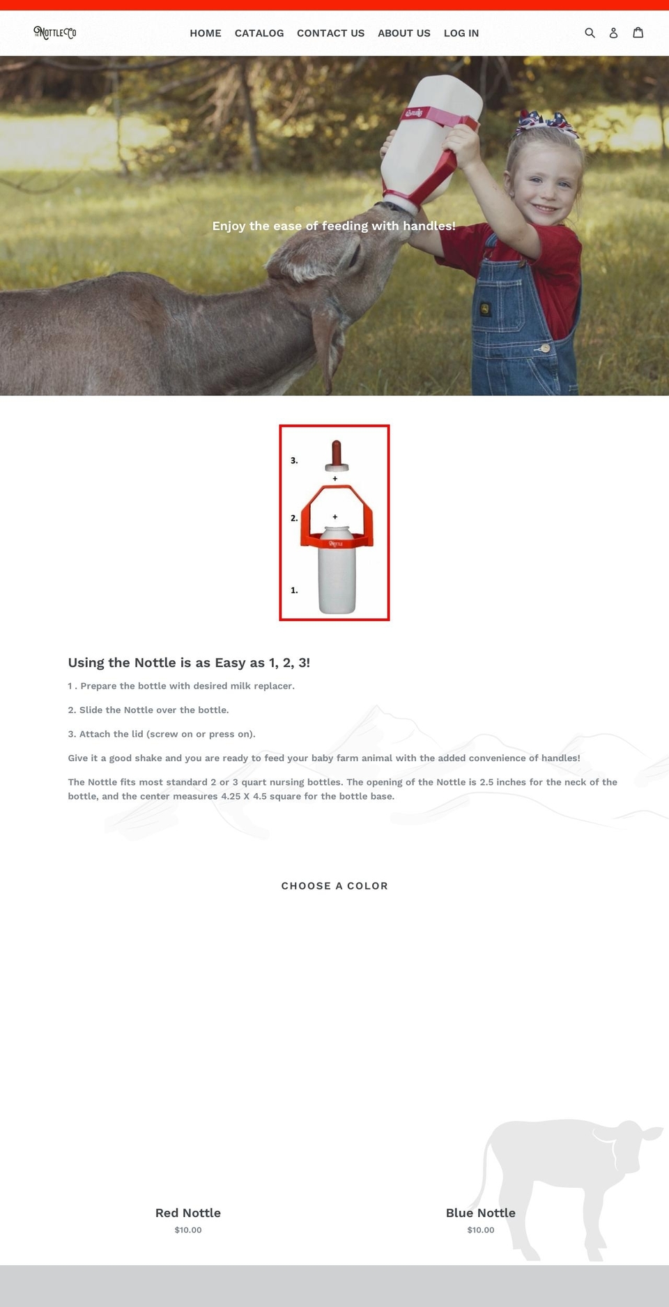 thenottlecompany.com — Shopify storefront screenshot