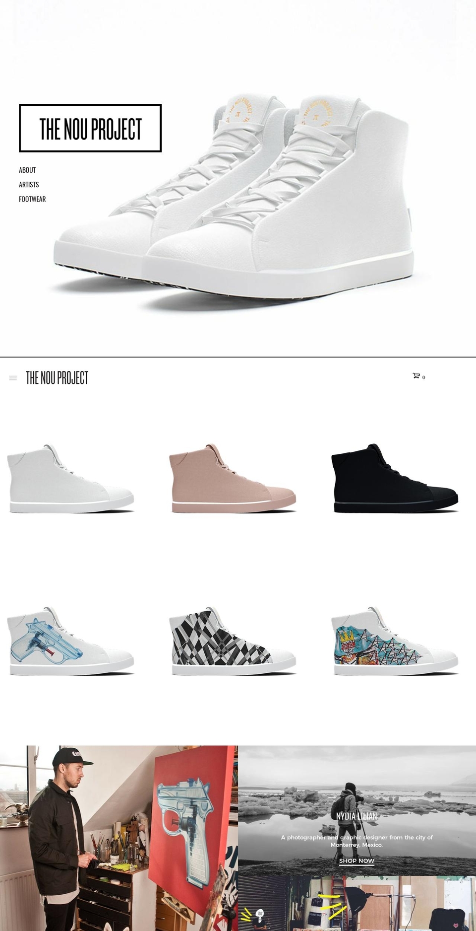 thenouproject.com shopify website screenshot