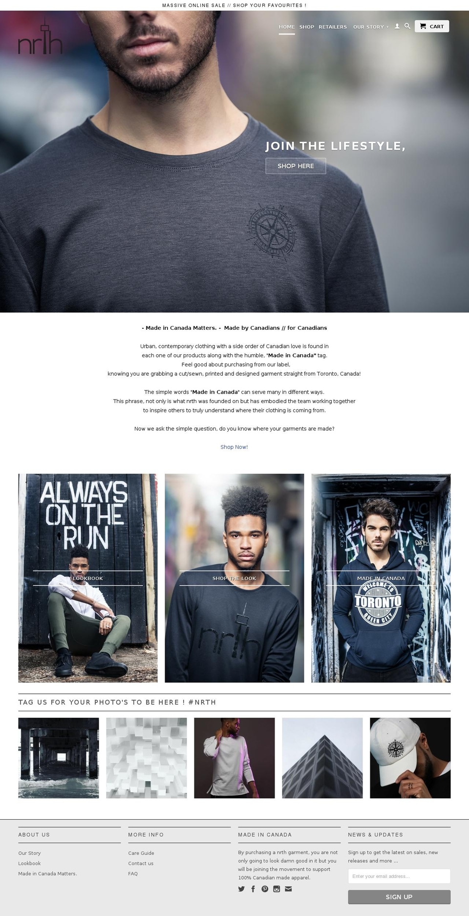 thenrth.com shopify website screenshot