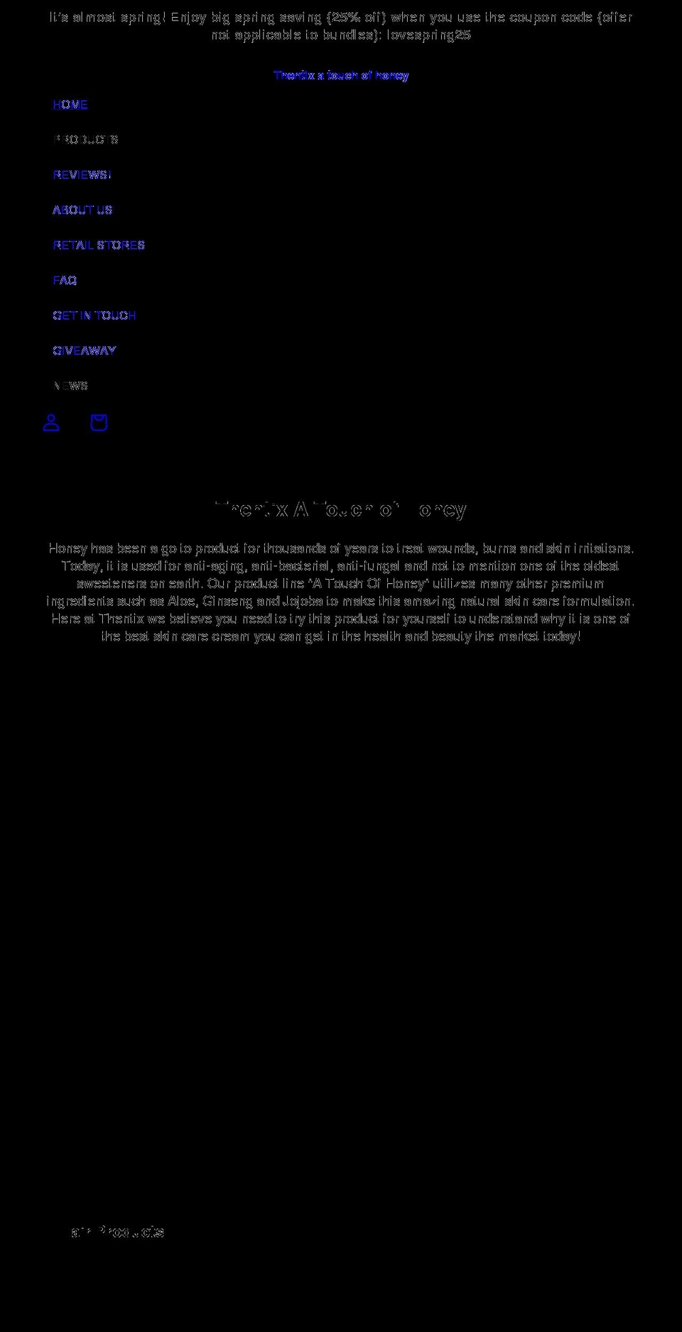 thentix.com shopify website screenshot