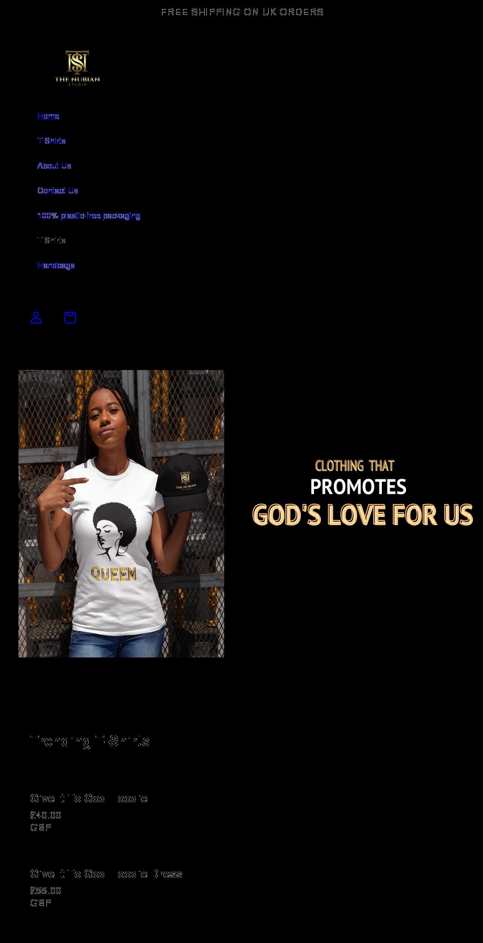thenubianstudio.com shopify website screenshot