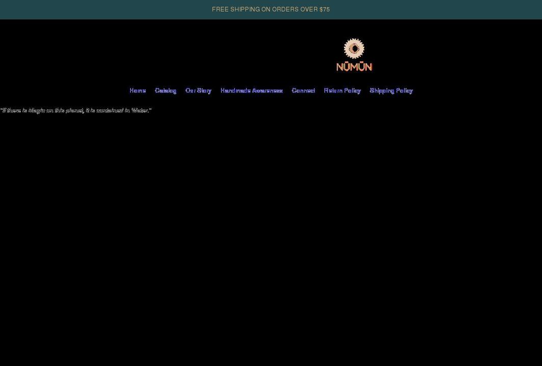 thenumunshop.com shopify website screenshot