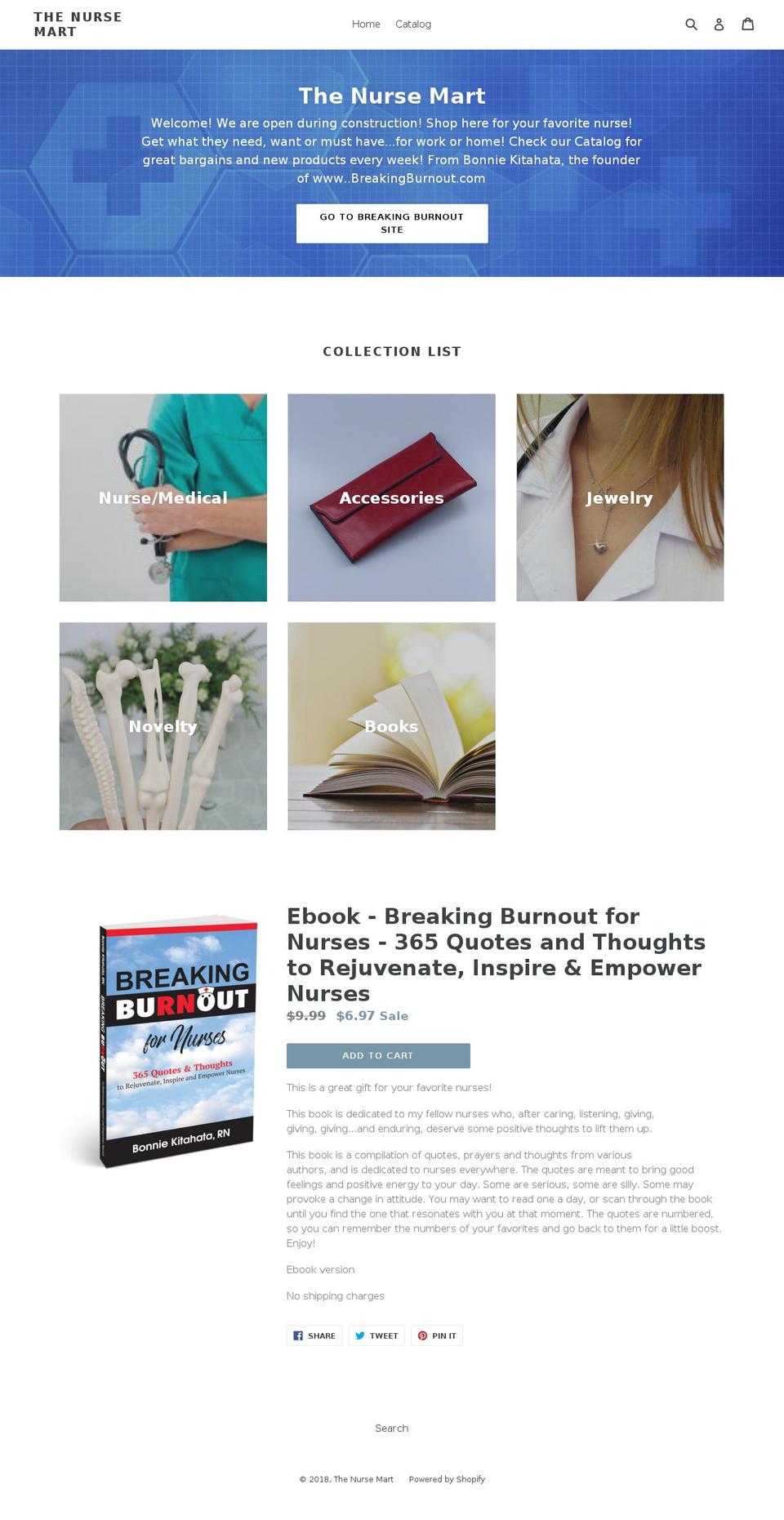 thenursemart.com — Shopify storefront screenshot