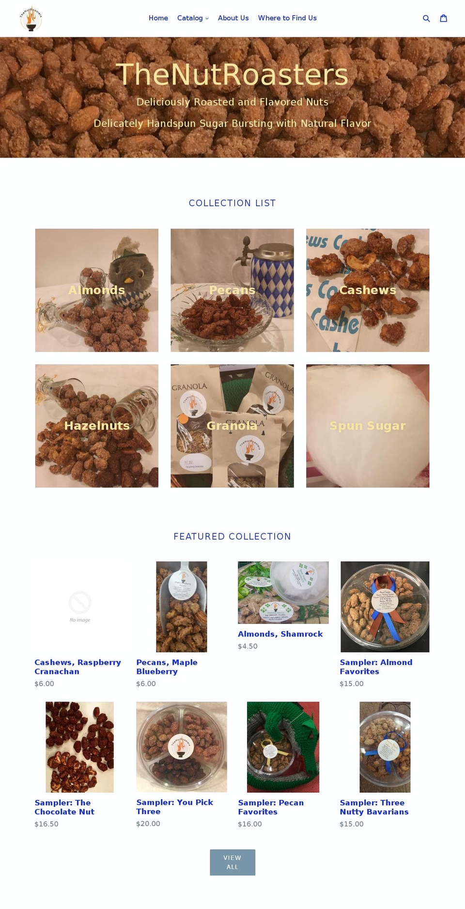 thenutroasters.com — Shopify storefront screenshot