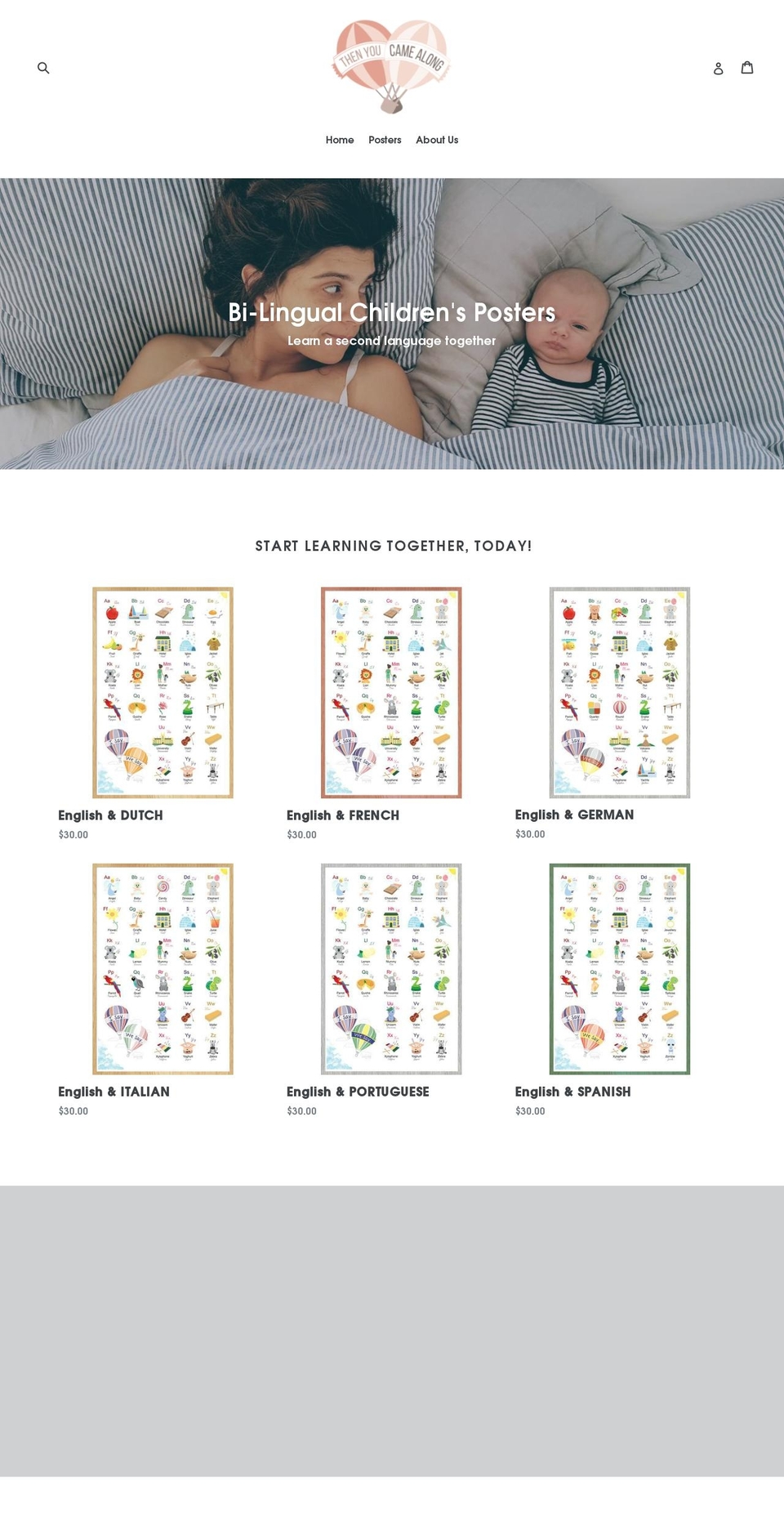 thenyoucamealong.com — Shopify storefront screenshot