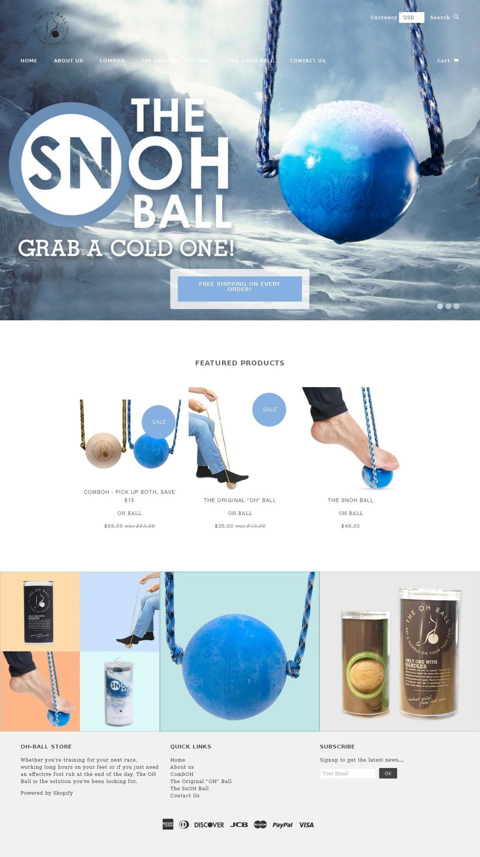 theoball.com shopify website screenshot