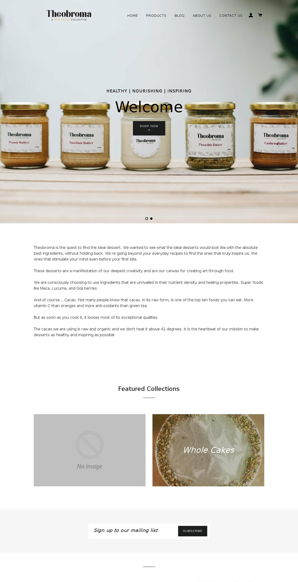 theobromacacaocollective.com shopify website screenshot