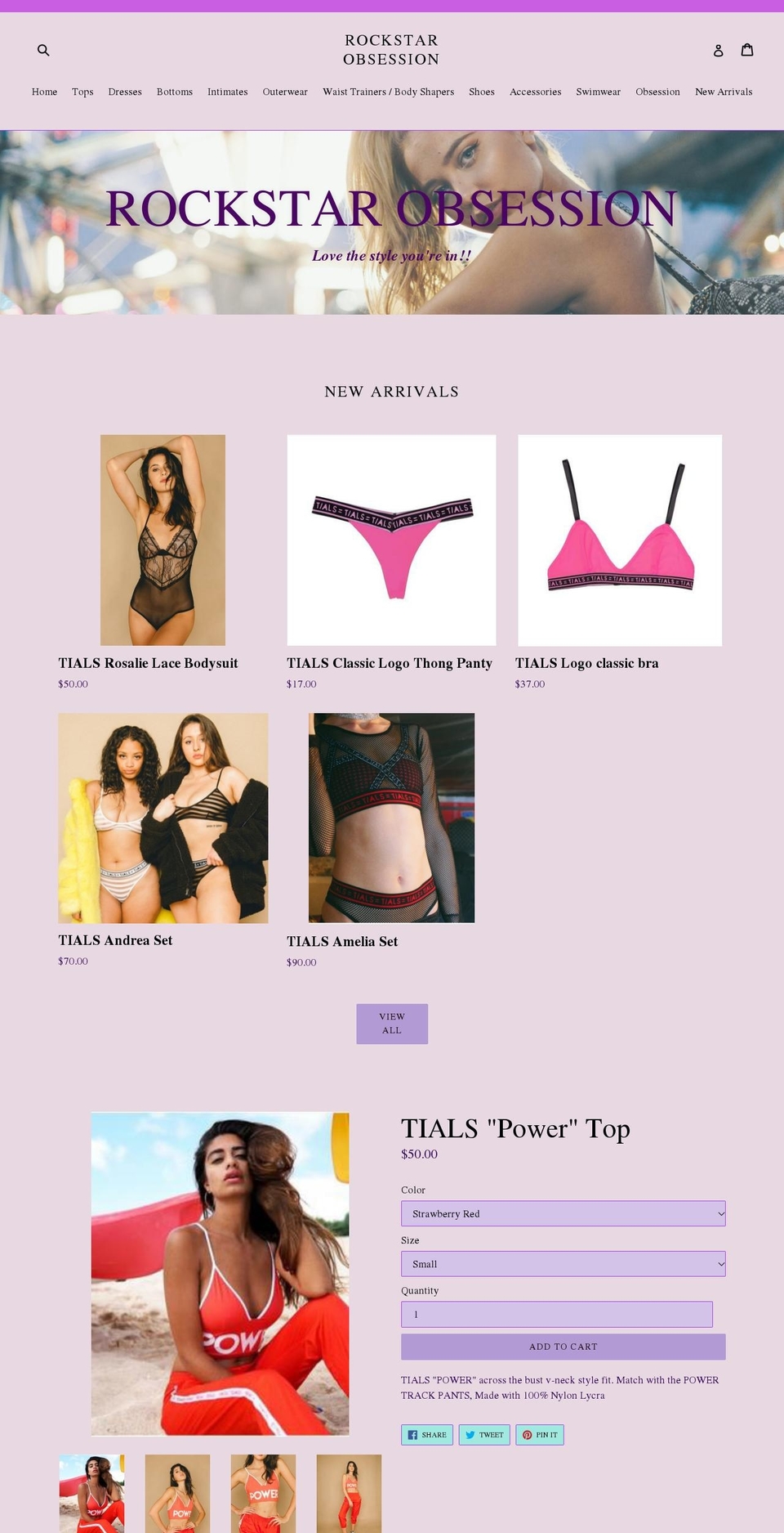 theobsessionlist.com shopify website screenshot