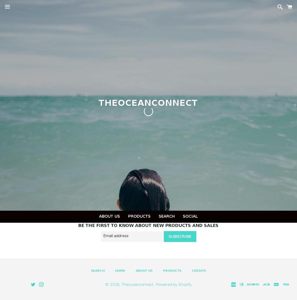 theoceanconnect.com — Shopify storefront screenshot