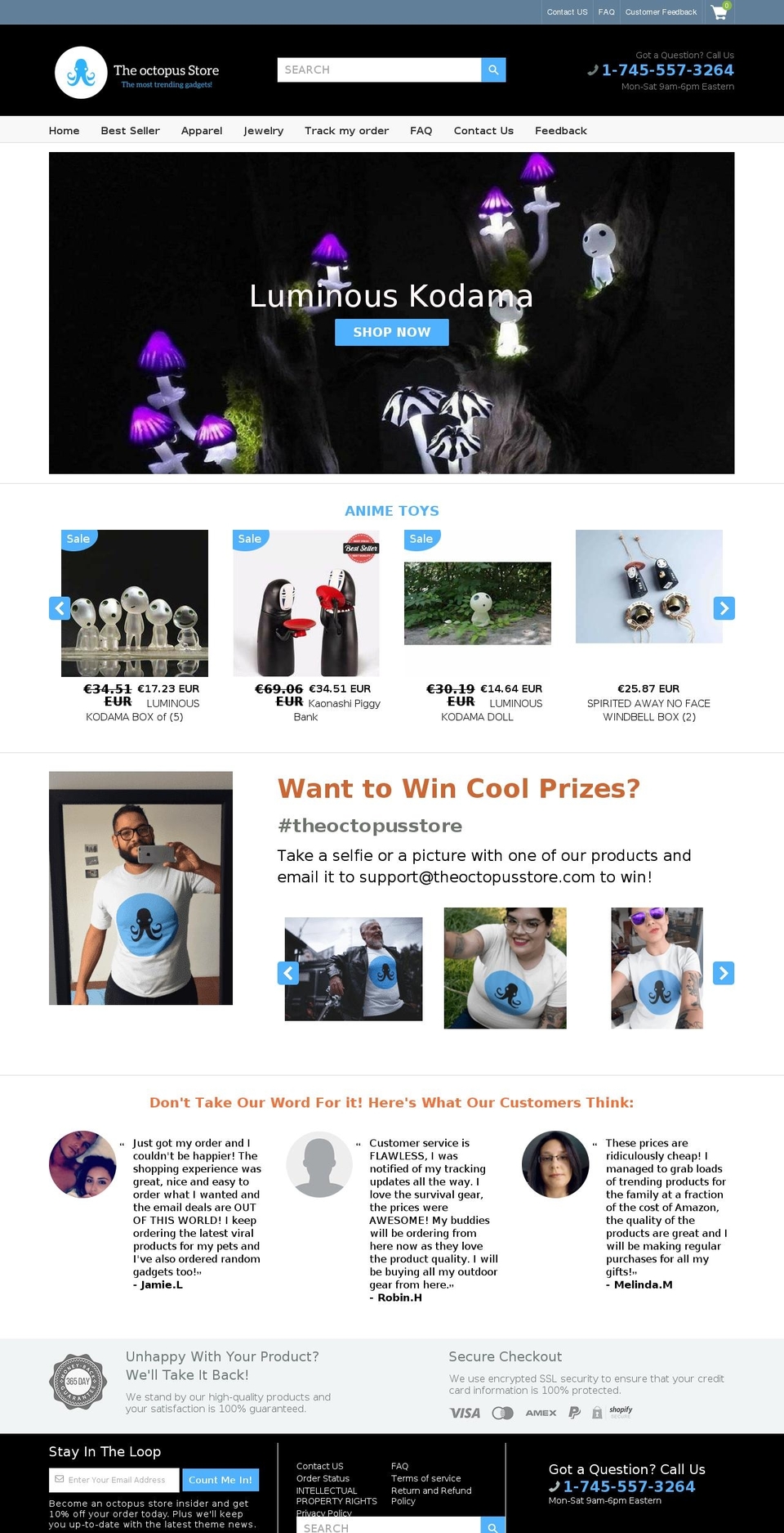 theoctopusstore.com shopify website screenshot