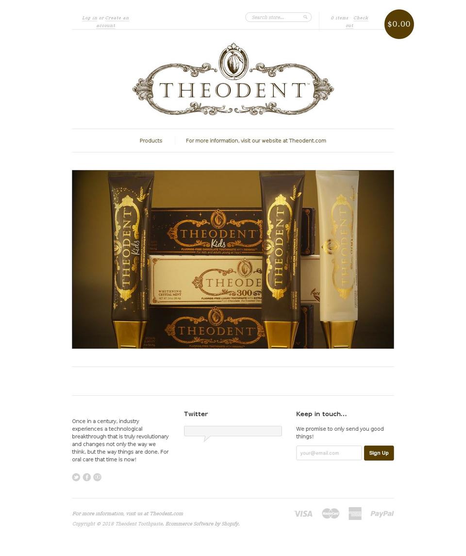 theodent.myshopify.com shopify website screenshot