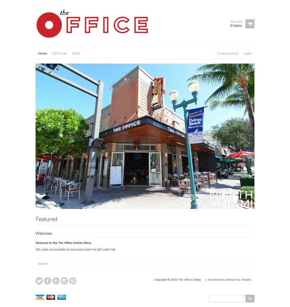 theofficedelray.org shopify website screenshot