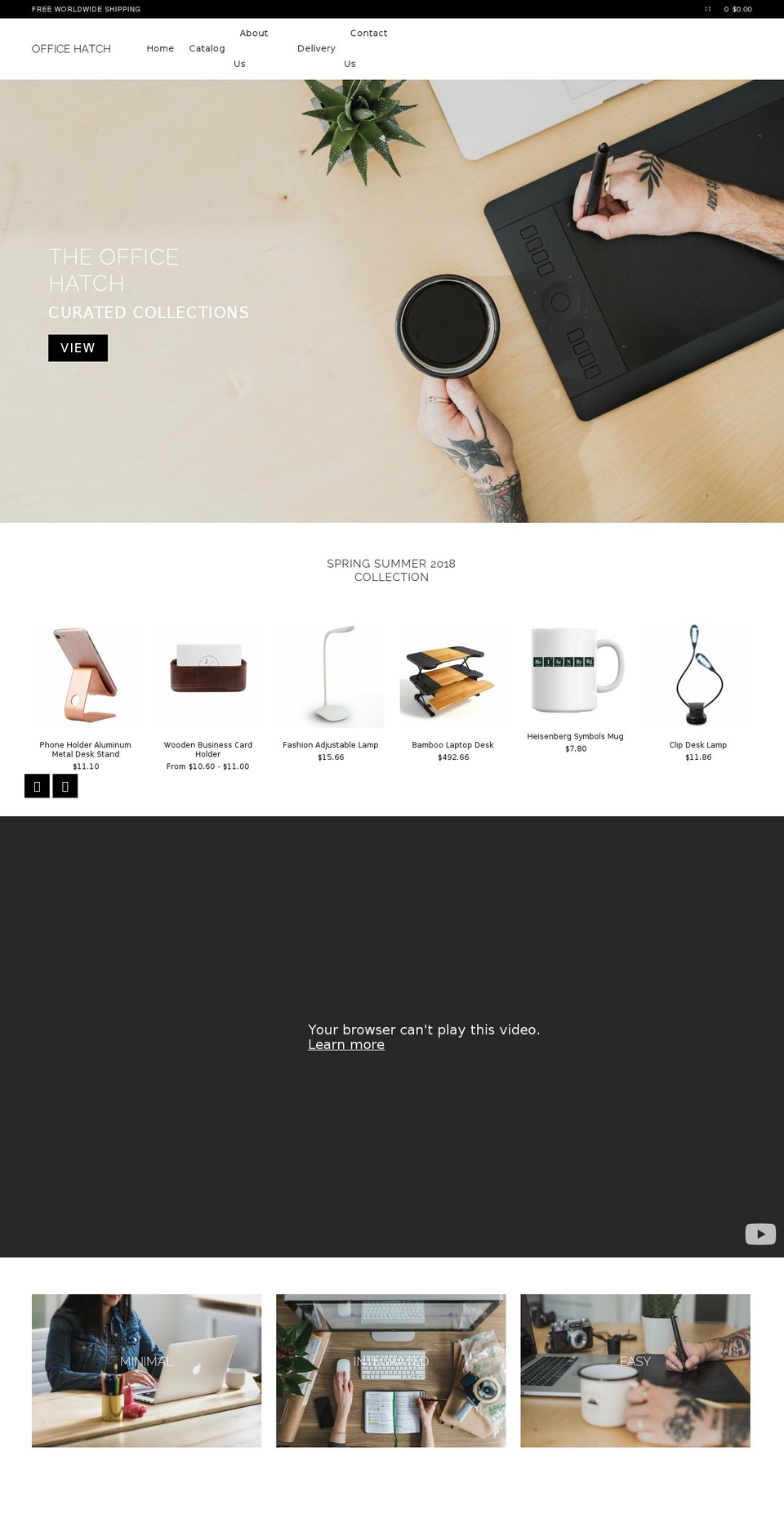 starkingco Shopify theme site example theofficehatch.com