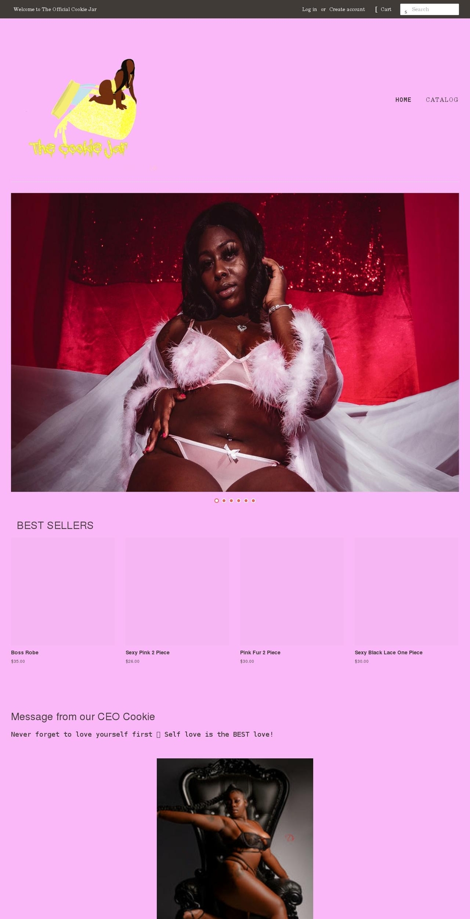 theofficialcookiejar.com shopify website screenshot