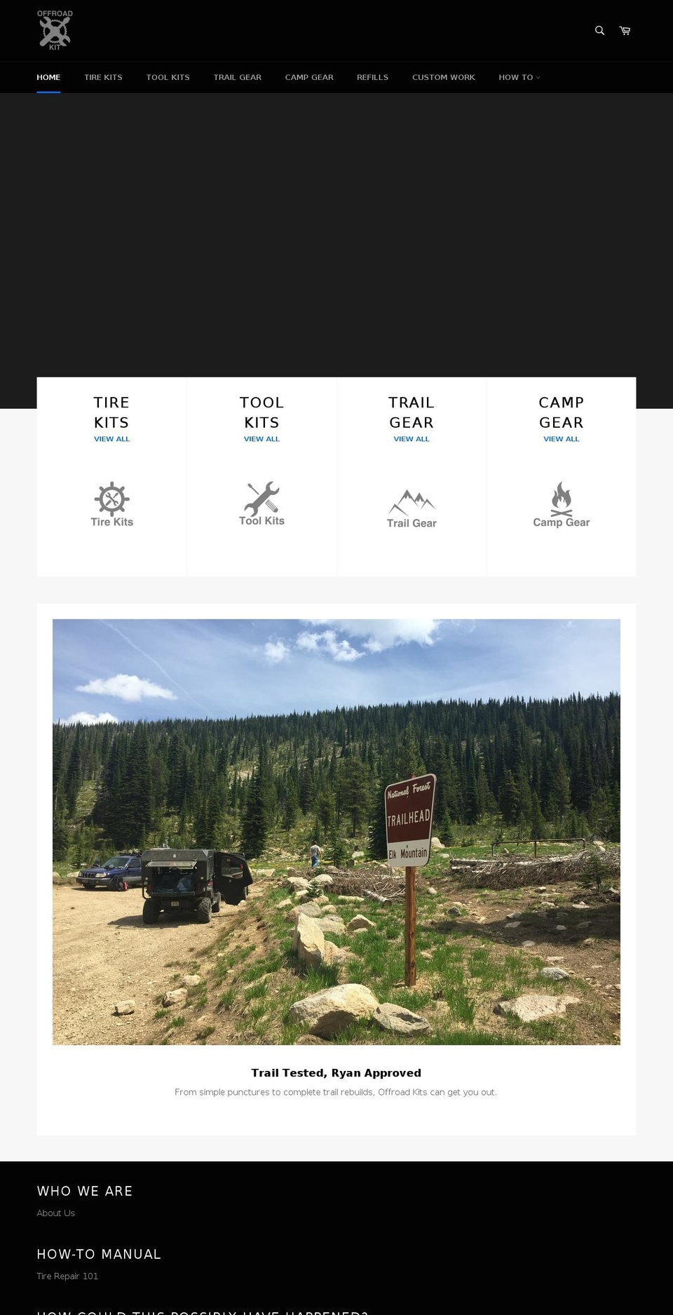 theoffroadkit.com — Shopify storefront screenshot