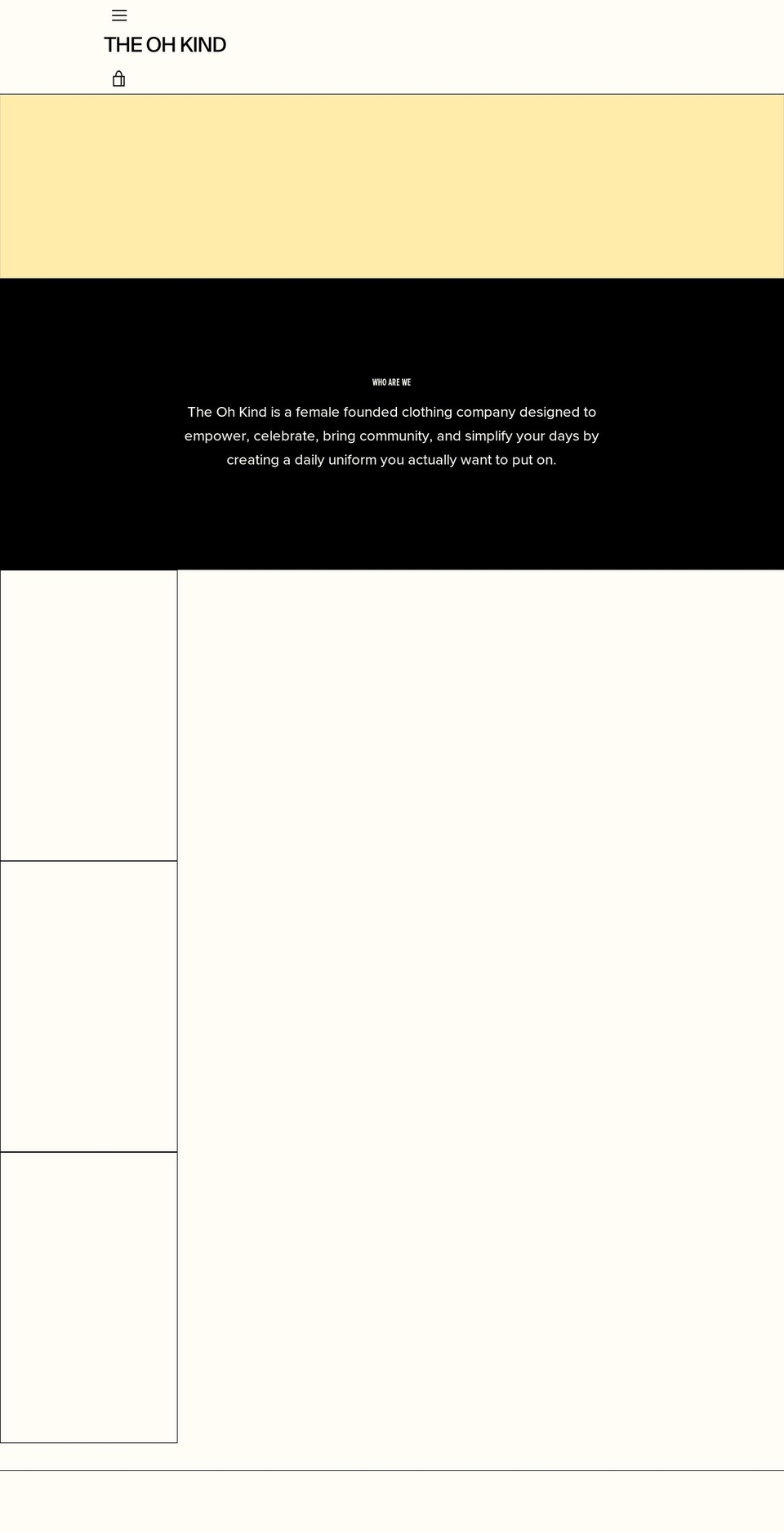 theohkind.com shopify website screenshot