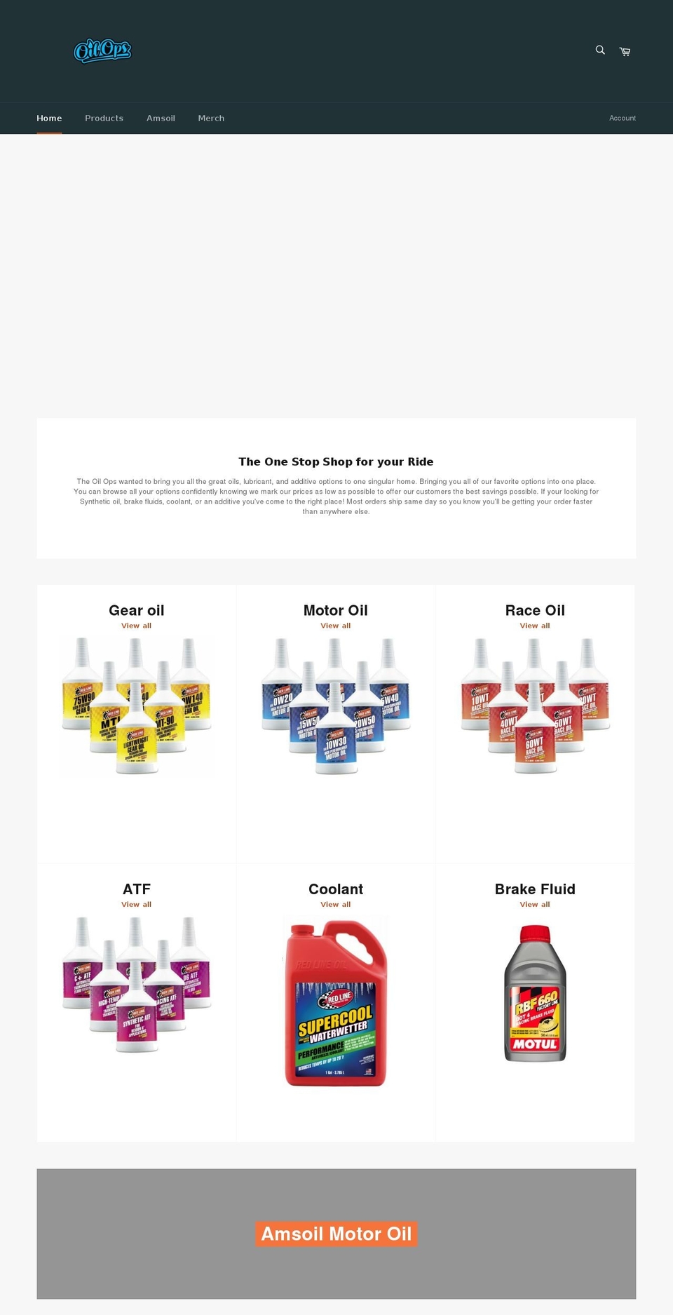 theoilops.com shopify website screenshot