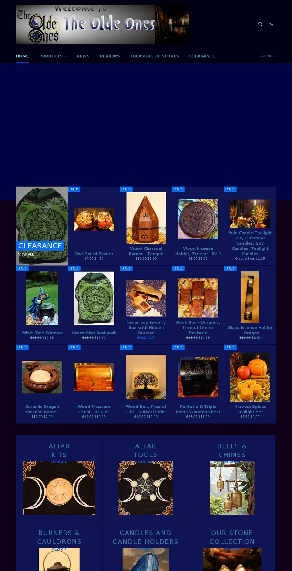 theoldeones.com — Shopify storefront screenshot