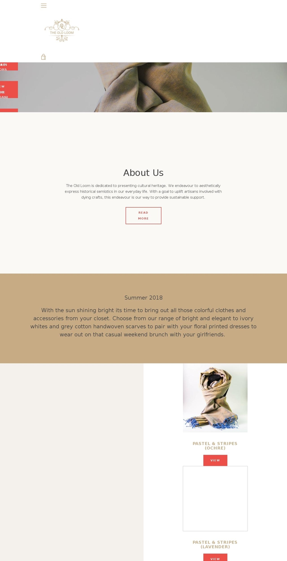 theoldloom.com shopify website screenshot