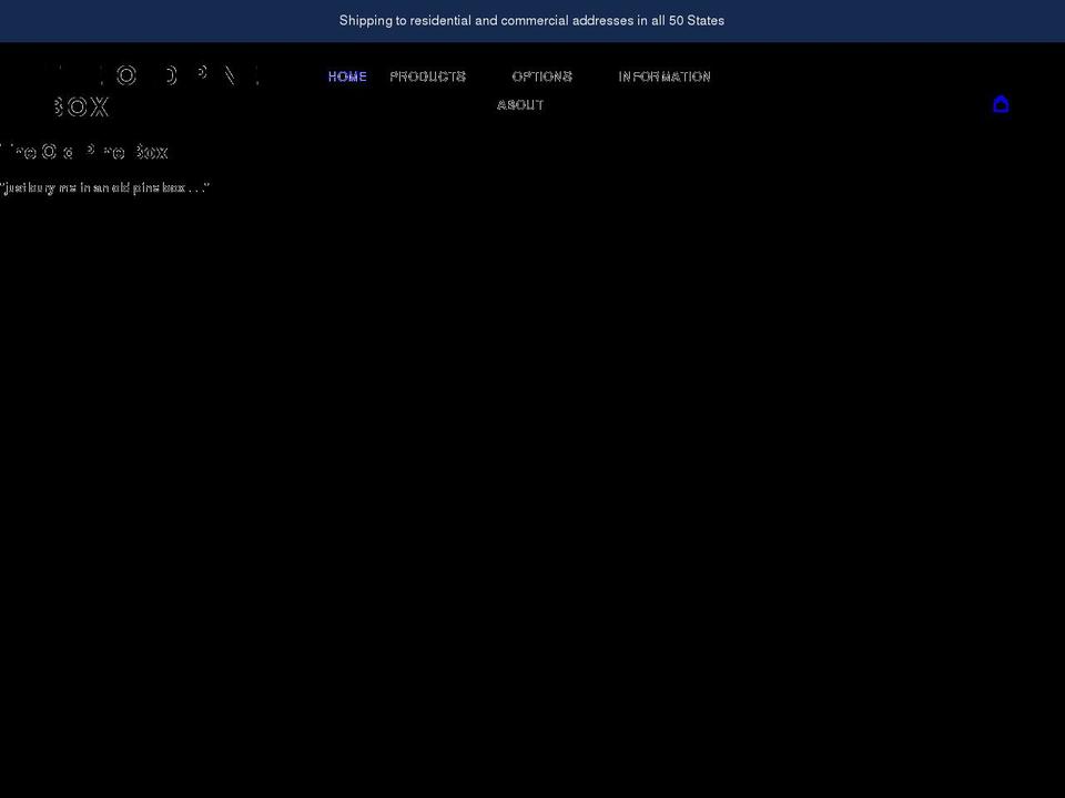 theoldpinebox.com shopify website screenshot