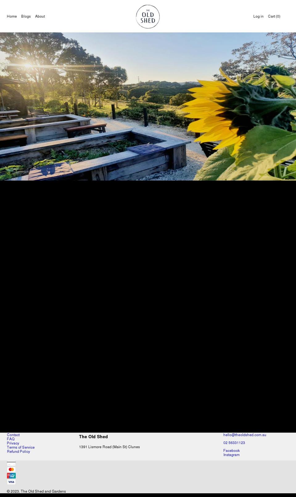 theoldshed.com.au shopify website screenshot