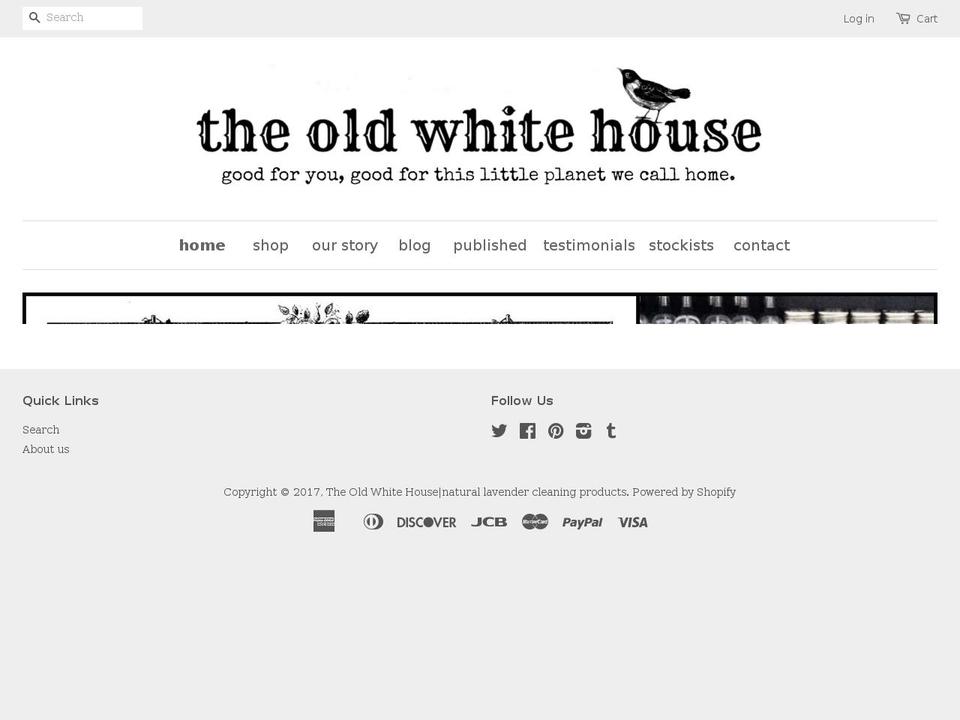 theoldwhitehouse.com shopify website screenshot