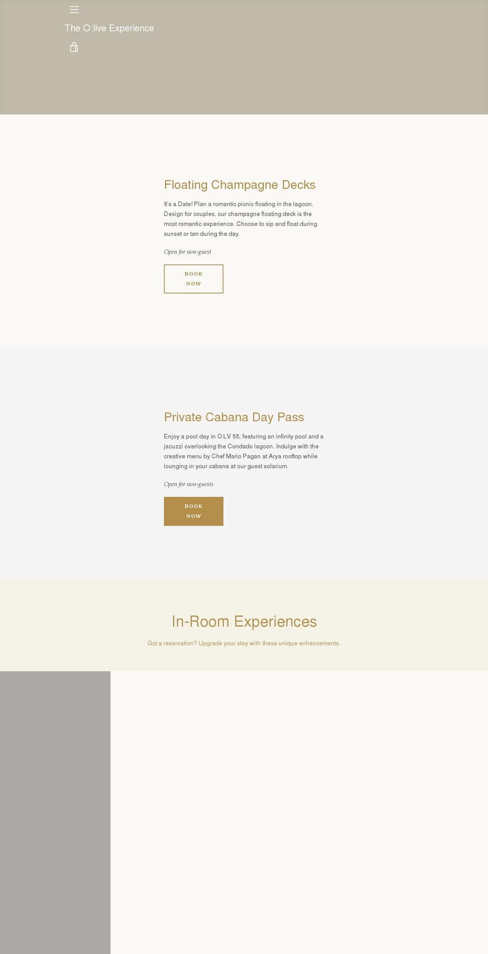 Copy of Narrative Shopify theme site example theolivexperience.com