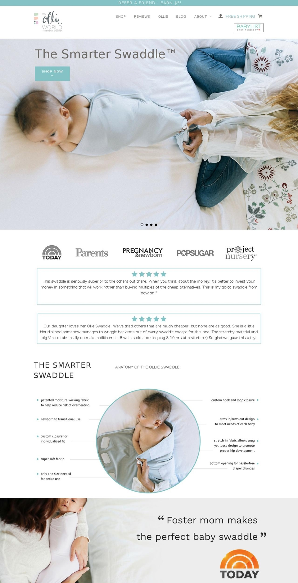 theollieworld.com shopify website screenshot