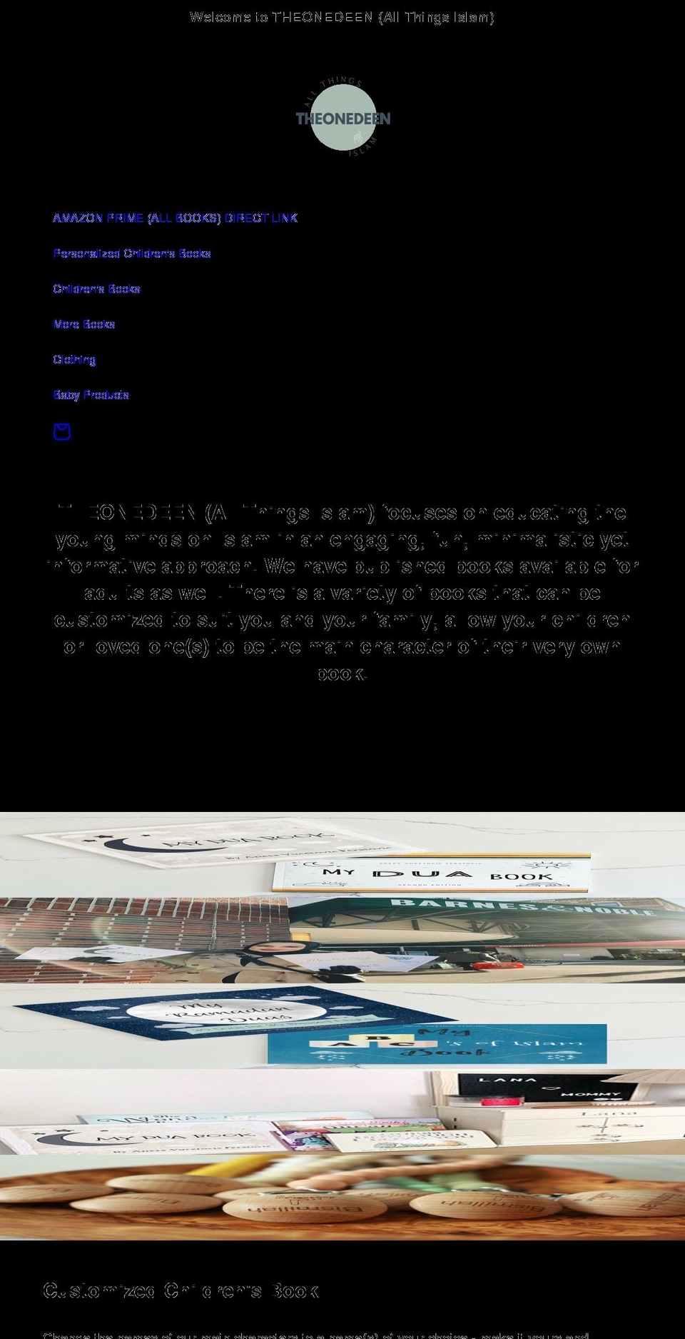 theonedeen.com shopify website screenshot
