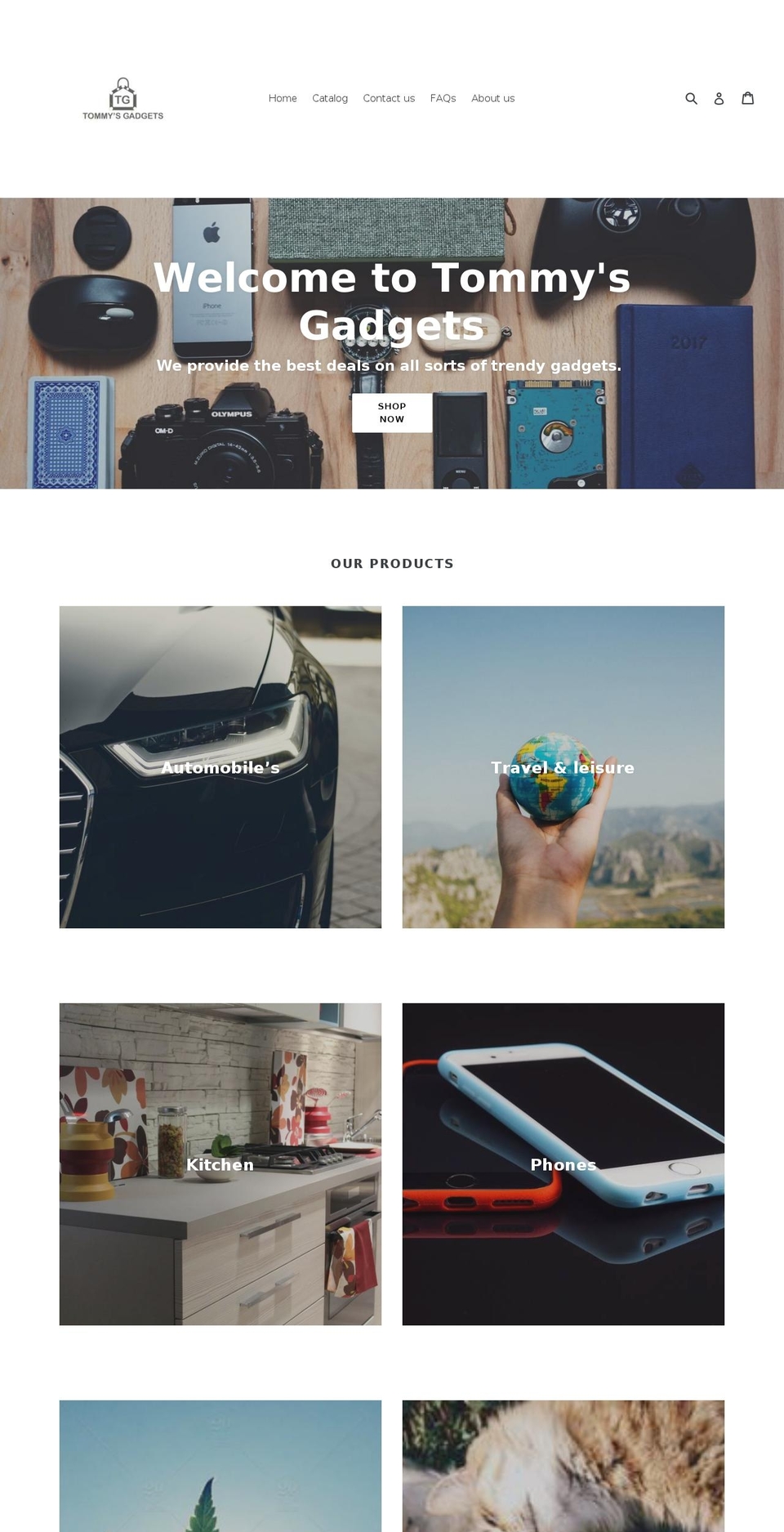 theonestopcampshop.com — Shopify storefront screenshot