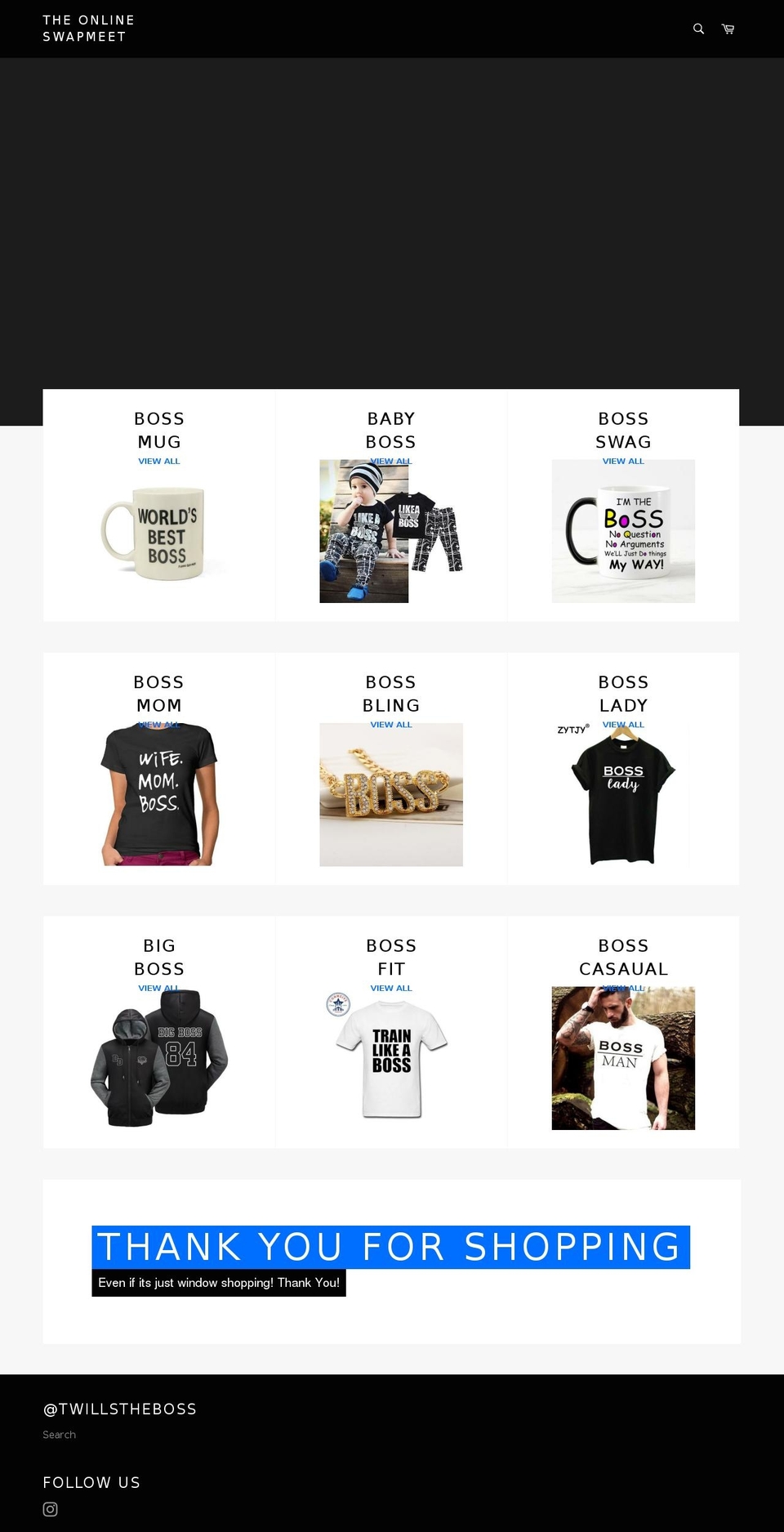 theonlineswapmeet.com shopify website screenshot