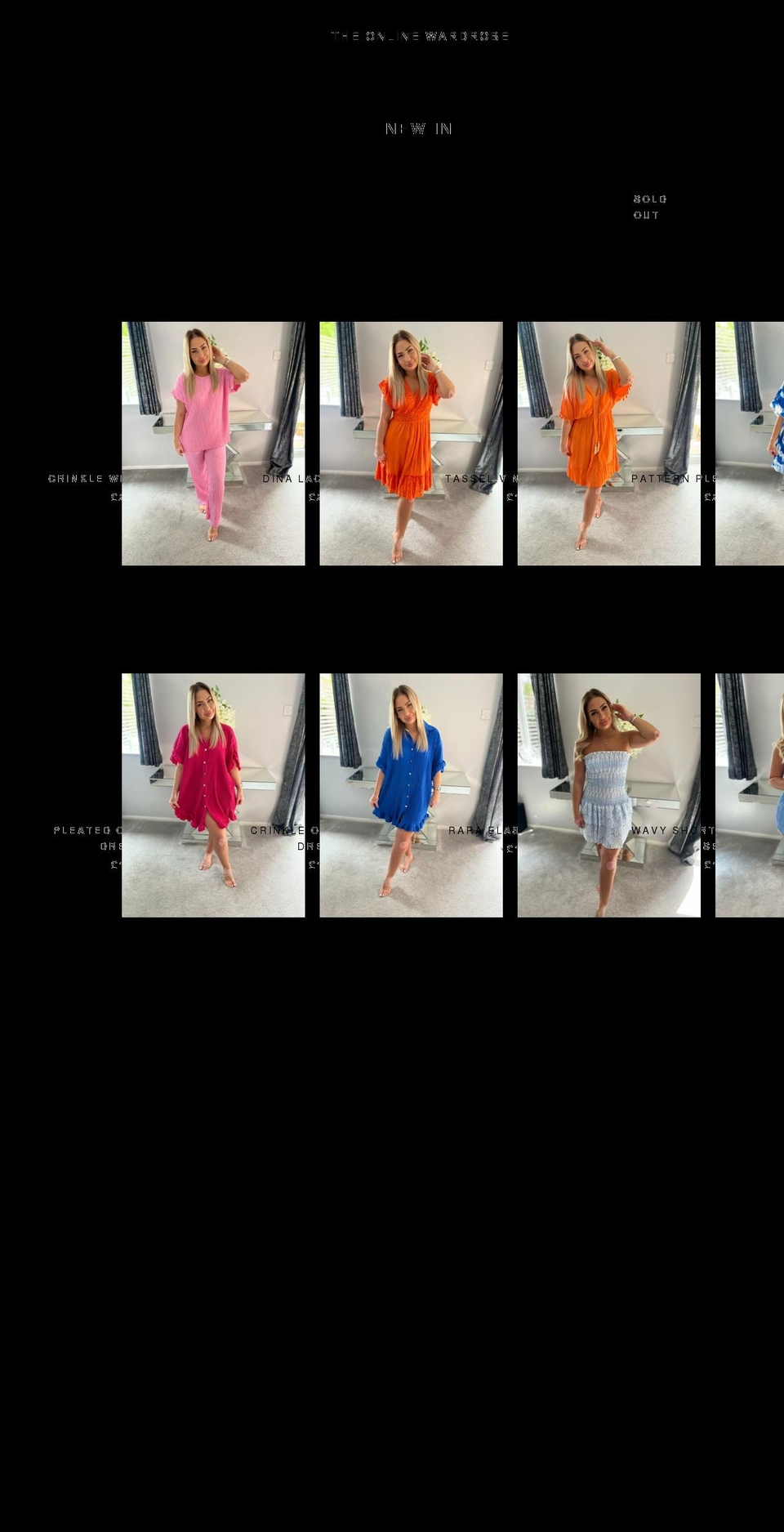 theonlinewardrobe.com shopify website screenshot