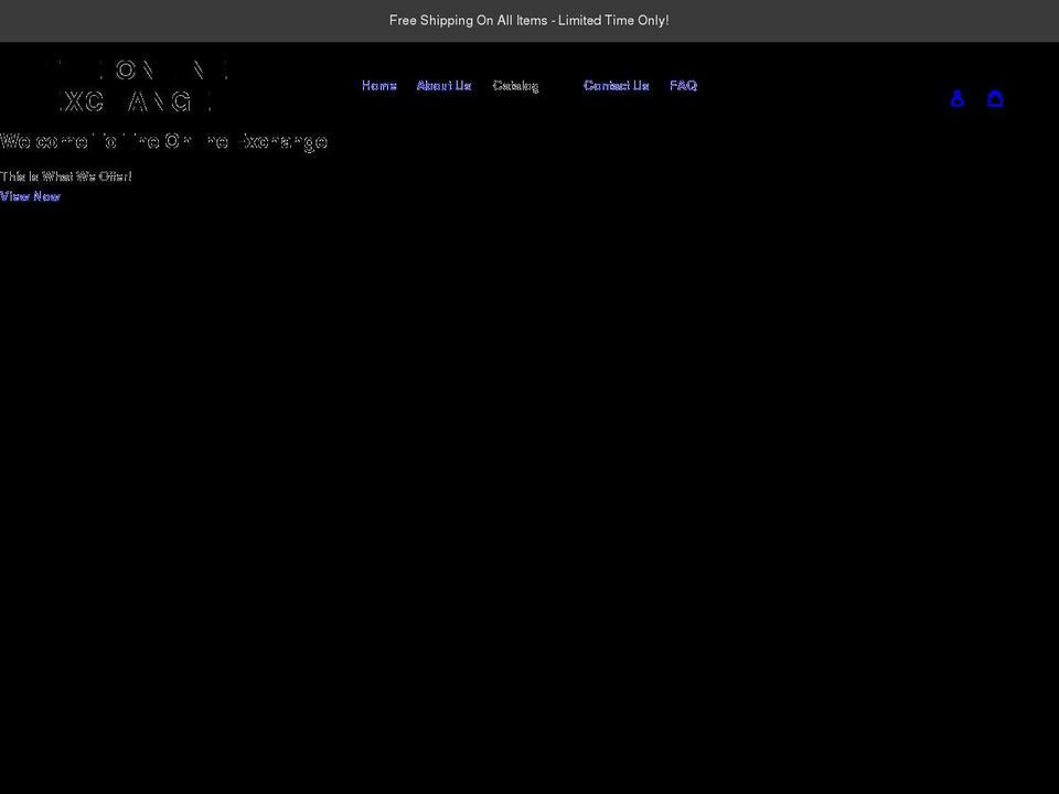 theonlinexchange.com shopify website screenshot