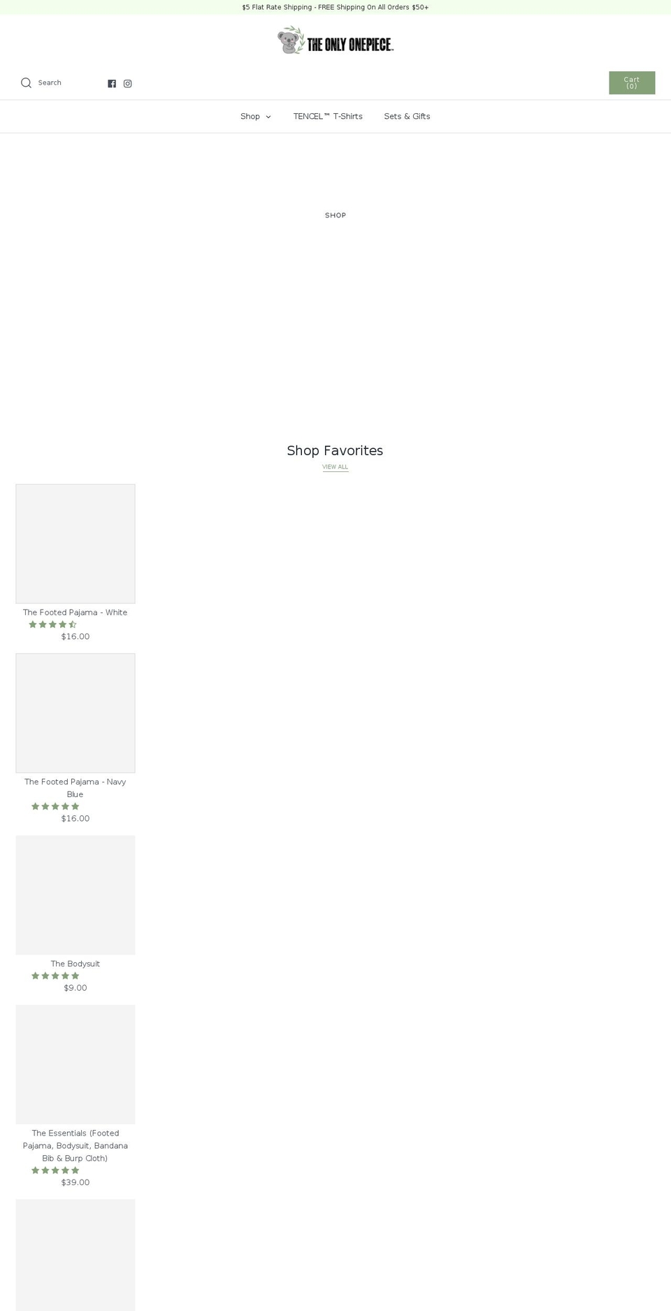 theonlyonepiece.com shopify website screenshot