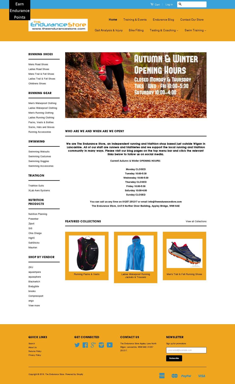 theopenwaterswimstore.com — Shopify storefront screenshot