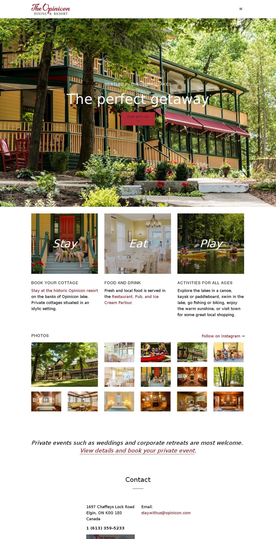 theopinicon.com — Shopify storefront screenshot