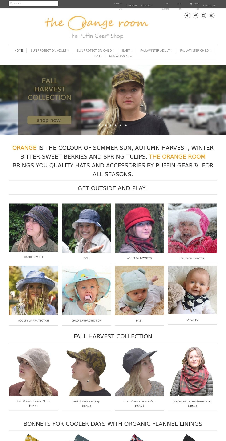 theorangeroom.ca shopify website screenshot