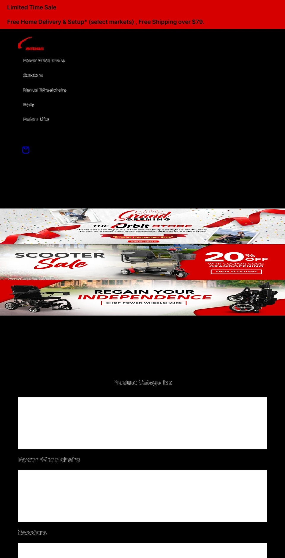 theorbitstore.com shopify website screenshot