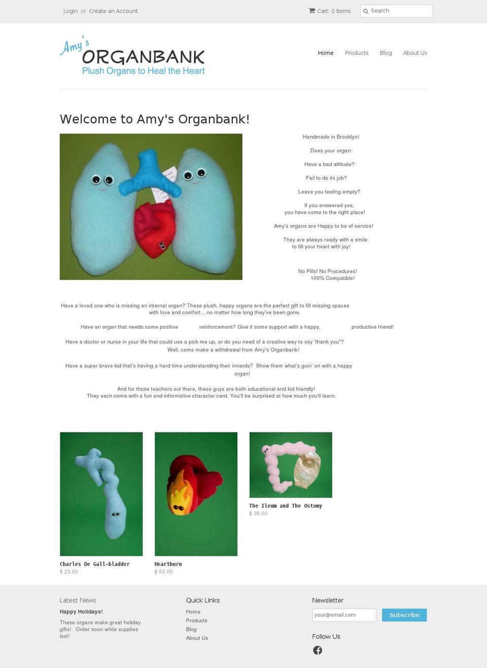 theorganbank.com shopify website screenshot