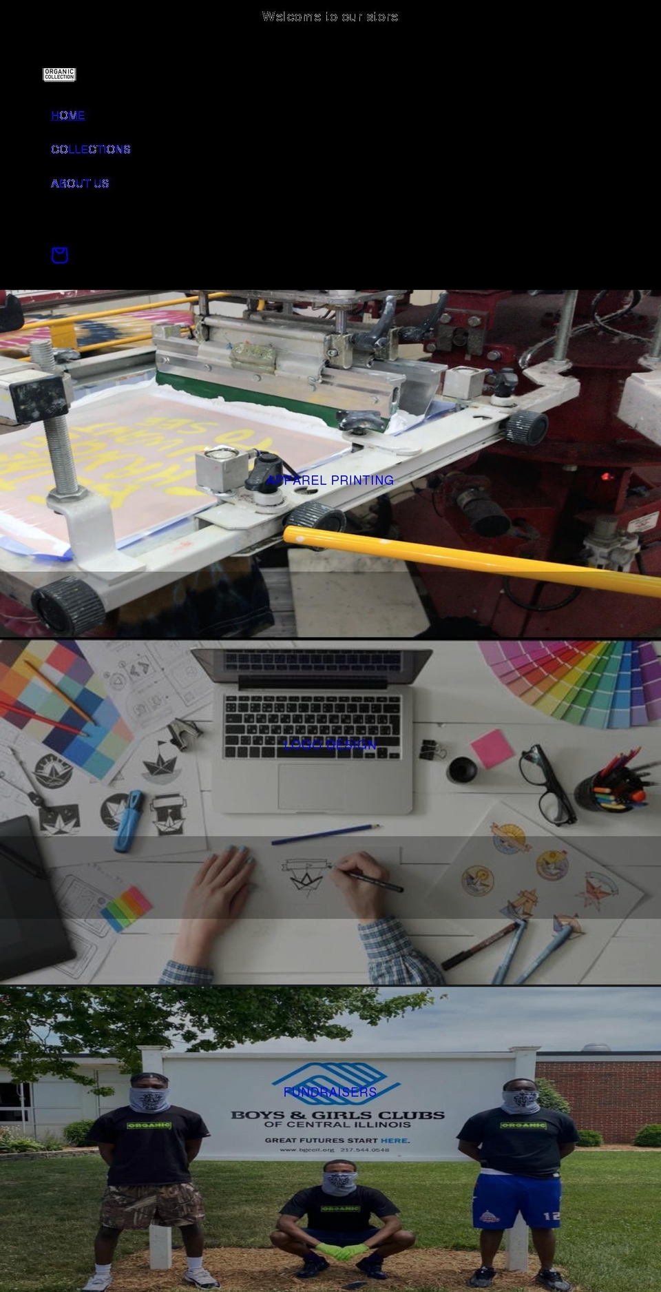 theorganiccollectionllc.com shopify website screenshot